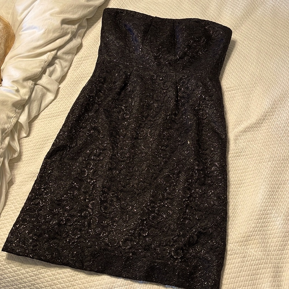 j crew sparkle lace LBD